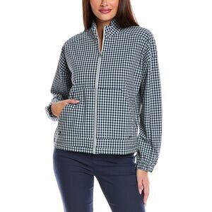 Adidas Navy Checkered Utility Jacket-NWOT- XS